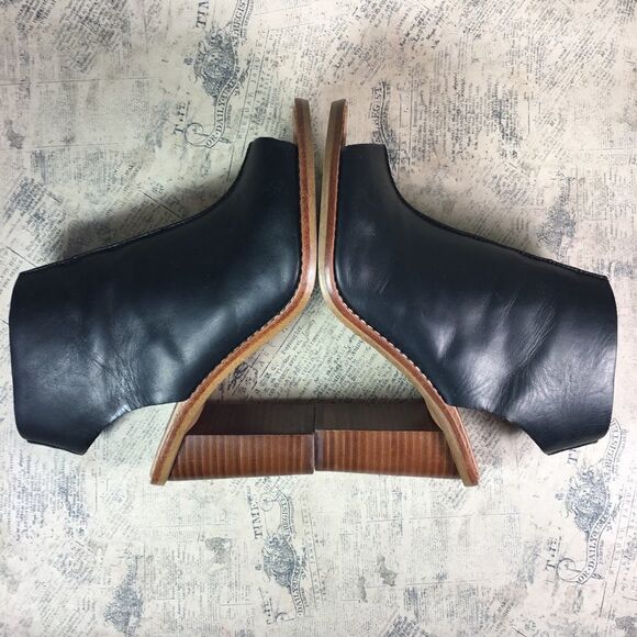 Madewell “Fay” Peep Toe Heeled Sandals Black - Picture 8 of 13